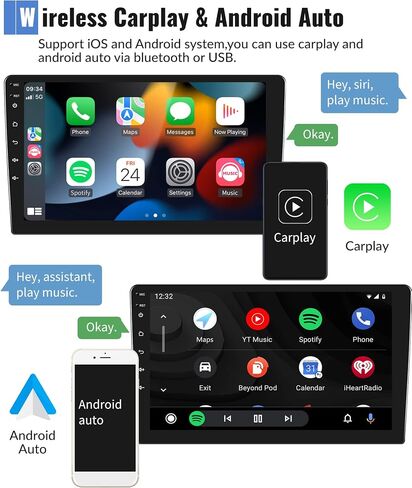 2+64G Android Stereo for Volkswagen Jetta 2013-2017 with Wireless Carplay&Android Auto, 9 inch Touchscreen GPS Navigation Bluetooth USB WiFi HiFi Audio FM/RDS Radio Receiver Backup Camera in Saudi Arabia