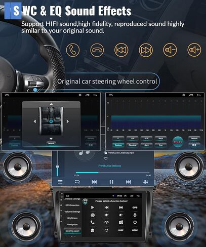 2+64G Android Stereo for Volkswagen Jetta 2013-2017 with Wireless Carplay&Android Auto, 9 inch Touchscreen GPS Navigation Bluetooth USB WiFi HiFi Audio FM/RDS Radio Receiver Backup Camera in Saudi Arabia