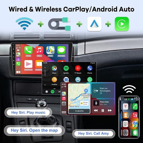 [2G+64G] Car Radio for BMW 3 Series E46 1999-2005, Android 13 Touch Screen Car Play Stereo, Carplay/Android Auto/EQ Audio/SWC/Bluetooth in Saudi Arabia
