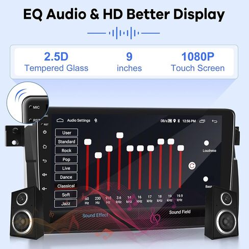 [2G+64G] Car Radio for BMW 3 Series E46 1999-2005, Android 13 Touch Screen Car Play Stereo, Carplay/Android Auto/EQ Audio/SWC/Bluetooth in Saudi Arabia
