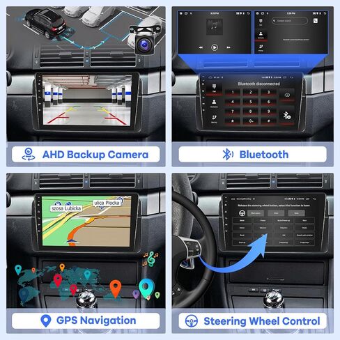 [2G+64G] Car Radio for BMW 3 Series E46 1999-2005, Android 13 Touch Screen Car Play Stereo, Carplay/Android Auto/EQ Audio/SWC/Bluetooth in Saudi Arabia