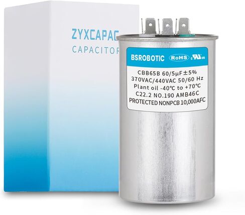 Industrial Grade CBB65B AC Capacitor for HVAC - 45uf, 370-450VAC, 50/60Hz Run Capacitor for AC Motor, Condenser, Heat Pump in Kuwait