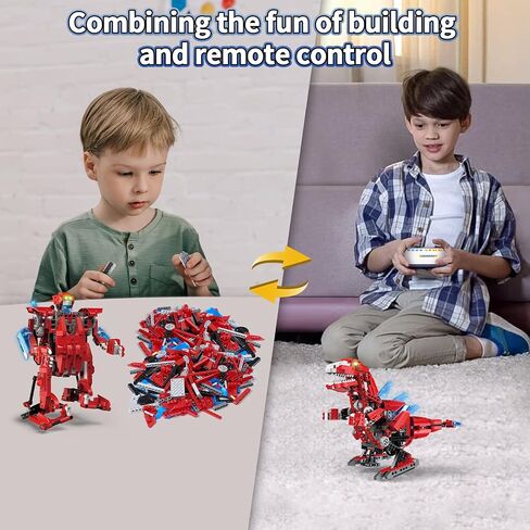 Dinosaur Building Kit, Remote Control Jurassic T Rex Building Blocks Set, Dino World Park Toys Gift for Kids & Boys Age 6, 7, 8, 9, 10, 11, 12 Years Old (960 PCS) in Saudi Arabia