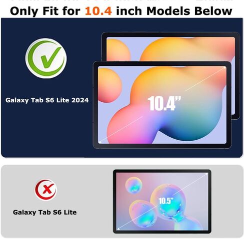 【عبوتان】 واقي شاشة لهاتف Samsung Galaxy Tab S6 Lite 10.4 بوصة 2024/2022/2020 (SM-P613/P619/P610/P615) مع طبقة شاشة من الزجاج المقوى بصلابة 9H مضادة للخدش وخالية من الفقاعات وسهلة التركيب in Kuwait