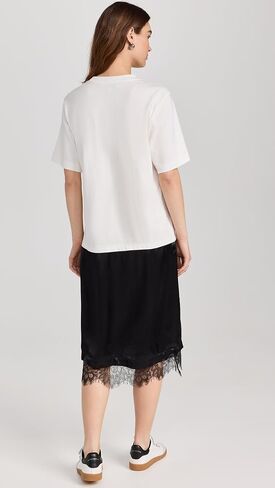 Sea Women's Lorraine Lace Combo T-Shirt Dress in Saudi Arabia