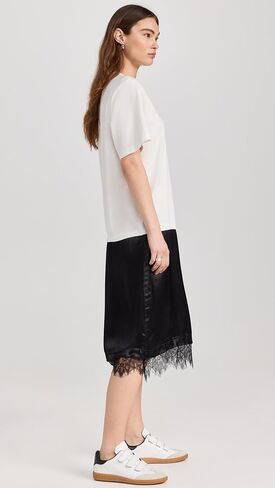 Sea Women's Lorraine Lace Combo T-Shirt Dress in Saudi Arabia