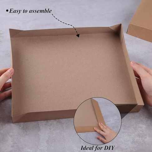 علب هدايا STARRKY مع أغطية، وصناديق قمصان للهدايا، وصندوق هدايا أبيض لعيد الأب، وأعياد الميلاد، والتخرج، والكريسماس، وحفلات الزفاف، وحفلات الزفاف (12 قطعة، 11.8 × 9.5 × 1.6 بوصة) in Kuwait