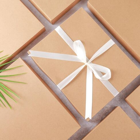 علب هدايا STARRKY مع أغطية، وصناديق قمصان للهدايا، وصندوق هدايا أبيض لعيد الأب، وأعياد الميلاد، والتخرج، والكريسماس، وحفلات الزفاف، وحفلات الزفاف (12 قطعة، 11.8 × 9.5 × 1.6 بوصة) in Kuwait