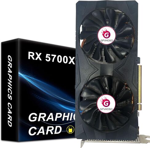 بطاقة رسومات RX 5700 XT، AMD Radeon RX 5700 XT 8GB GDDR6 2560SP 256bit PCI-e 4.0 x16 GPU بطاقات رسومات الكمبيوتر، واجهة HDMI/DisplayPort*3، تدعم ما يصل إلى 8K بطاقات فيديو للكمبيوتر الشخصي in Kuwait