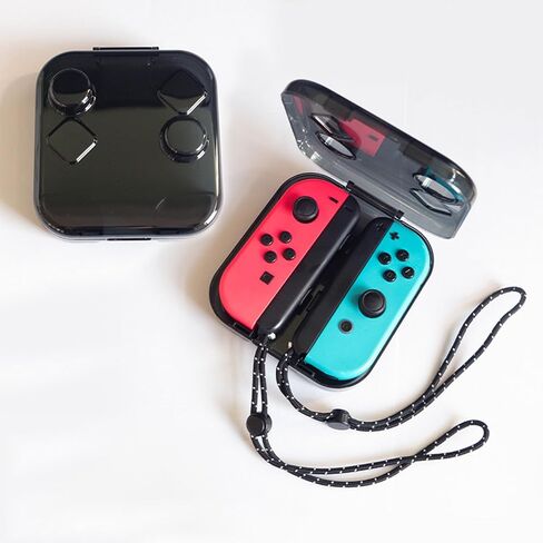 حافظة تخزين TYUANDOUER لجهاز Switch Joy-Con، صندوق حماية لوحدة التحكم في التبديل متوافق مع Nintendo Switch/OLED Joy-Con، حافظة شفافة محمولة لجهاز JoyCon مع إغلاق مغناطيسي ووسادة سيليكون - أبيض in Saudi Arabia