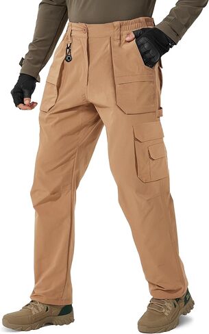 MOURCE Tactical Pants for Men Quick Dry Ripstop Cargo Pants Water Resistant Breathable Outdoor Pants with 9 Pockets in Kuwait