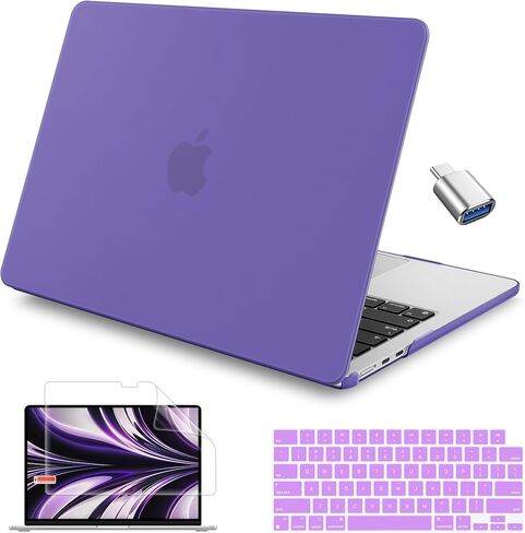 Case Compatible with MacBook Air 13.6 inch 2022 2023 2024 Release M3 A3113 M2 A2681, Plastic Hard Shell Case with Keyboard Cover for MacBook Air 13.6 inch, Black Glitter in Saudi Arabia