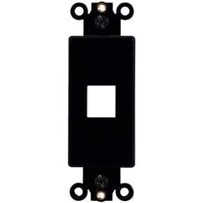 Monoprice Decor Insert for Keystone - 1-Port, 4"x1.4"x0.25", with Screws, White