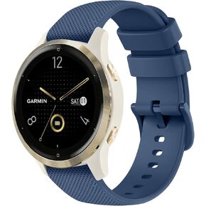 18mm Quick Released Watch Band Compatible with Garmin Vivoactive 4S / Garmin Vivomove 3S, Silicone Wrist Straps Women's Replacement Bands Compatible for Garmin Smartwatch