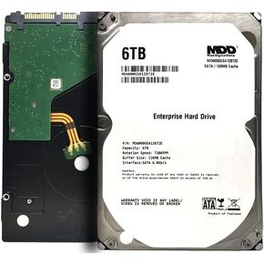 MaxDigitalData (MD6000GSA12872E) 6TB 7200RPM 128MB Cache SATA 6.0Gb/s 3.5-inch Internal Hard Drive (Enterprise Grade) - 3 Years Warranty