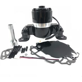 Small Block For Ford Electric Water Pump 289 302 351W SBF High Volume Flow w/PLATE (Black) in Kuwait