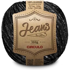 Circulo Jeans Lite Cotton Yarn, 100% Brazilian Cotton Yarn - Cotton Yarn for Crocheting and Knitting, Yarn Art- Sport Weight Yarn, 289 yds and 3.5 oz, Color 8739