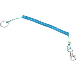 PATIKIL Retractable Coil Spring Keychain with Keyring Lobster Clasp Plastic Spiral Stretchy Cord Strap Snap Hook