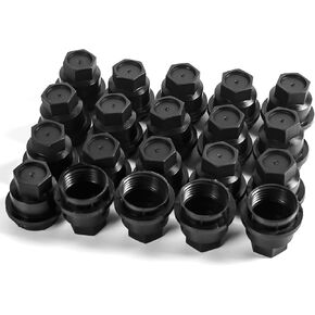 MIKKUPPA 560-5208 Lug Nut Covers - 20 PCS Nut Cap Covers Compatible with Compatible with Chevrolet S10 Blazer GMC Jimmy Sonoma OEM 560-5063 560-5040 560-5116 15661036