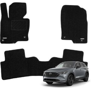 WENNEBIRD Superior Carpet Floor Mats for 2014-2018 Mazda 3 Sedan, Hatchback, Premium All Weather Anti-Slip Waterproof Floor Liners, 0.5 Inch Thickness Rugs - 3pc