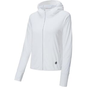 Women's UPF 50+ Sun Shirt Solid Color Long Sleeve Lightweight Hoodie UV Protection Clothing Hiking Fishing Outdoor