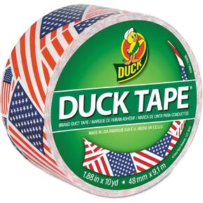 Duck 283046 Colored Duct Tape 9 mil 1.88-Inch x 10 yds 3-Inch Core US Flag