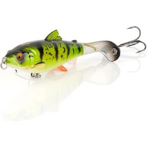 Savage Gear 3D Smash Tail Fishing Bait, 1/2 oz, Yellow Perch, Realistic Contours, Colors & Movement, Durable ABS Construction, Ultra-Sharp Treble Hooks, Metal Rivet for Enhanced Sound