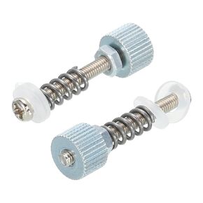 MECCANIXITY 2PCS CPU Water Cooling Head Screw M3 Iron Silver CPU Fixing Screws with Gasket Hexagonal Knurled Nut for PC Computer Water Cooling Block