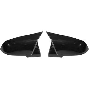 X AUTOHAUX Pair Car Exterior Rear View Mirror Covers Cap Replacement for BMW F20 F22 F23 F30 F31 F32 F33 F36 F87 M2 Carbon Fiber Pattern