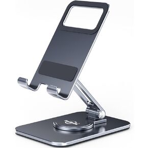 Tablet Stand for Desk, Rotatable and Foldable ipad Stand, Stable Aluminum Tablet Holder, Compatible with 4.7-12 Inch Tablets and Smartphones in Kuwait