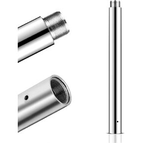 125mm Dance Pole Extension for 45mm Portable & Removable Dancing Pole, Height Adjustable, Pro Chrome Extending Tube, Replacement Accessories for Pole Dance Fitness, Club, Home, Party
