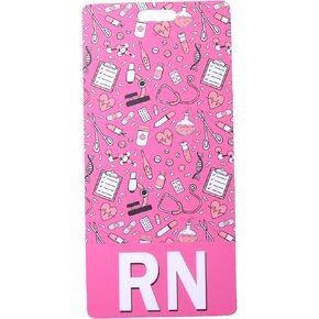 Badge Buddy RN Medical Print 2 Pack for Badge Reels - ID Holder for Nurses Hospitals Doctors and Office Staff (2 Pack - Medical Print)
