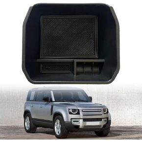 Interior Storage Box Center Console Organizer Tray Compatible with Land Rover Parts Defender 90 110 130 2023 2022 2021 2020 Better Storage of Personal Belongings