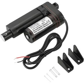 MAOPINER 4" DC12V Stroke Linear Actuator with Mounting Bracket, 900N(202lbs) Maximum Lift 10mm/s for Recliner TV Table Lift Massage Bed Electric Sofa Home Automation Linear Actuator (1, 4inch/ 100 mm) in Kuwait