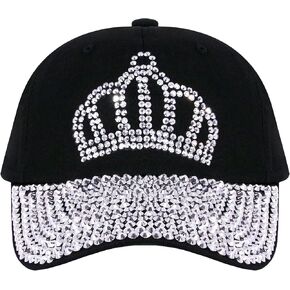 Trendy Bling Butterfly Adjustable Rhinestone Cap Snapback Rhinestone Dad Hat Casual Sun Hats