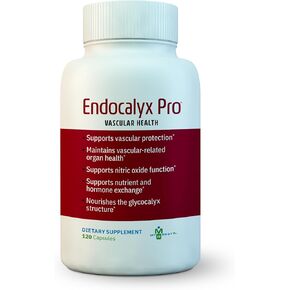 Endocalyx Pro - Vascular & Microcirculation Health Supplement 120 Capsules | Support Vascular Protection | Support Nitric Oxide Functions | Nourishes The Glycocalyx Structure