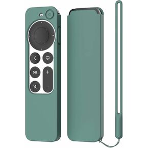 Protective Silicone Case Compatible with 2021 Apple TV Siri 4K (2nd Generation) Remote, Anti-Slipping Durable Full Protection Perfect Access, Shock Absorption Washable Case (Light Purple)