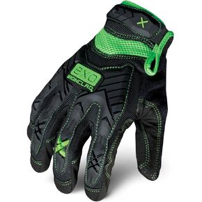 Ironclad mens Small Impact Work Gloves, Black, Small Pack of 1 US
