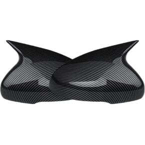 Carbon Fiber Style ABS Exterior Mirror Cover Side Rearview Mirror Cover Trim Compatible with Kia Stinger 2017-2024 Accessories