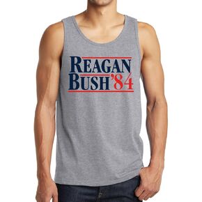 Reagan Bush 1984 Republican Presidential Election GOP Adult Tank Tops