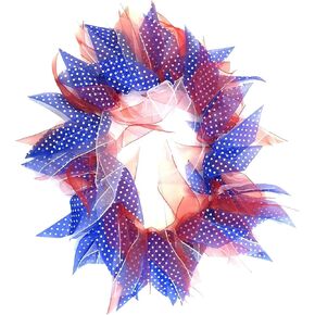Midlee Small Patriotic Dots 4th of July Dog Collar