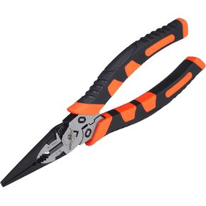 8 inch Linemans Pliers, High Leverage Linemans Pliers, Linemans Side Cutting Pliers for Cutting Clamping Screwing, High-carbon Steel Forged Heavy Duty Lineman Tools