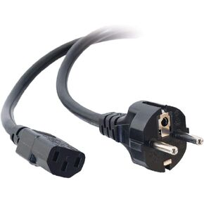 2 Prong Replacement EU Power Cord - 4 Feet - 16AWG CEE 7/16 to IEC 60320 C13, 13A - Works with PCs, Monitors, Scanners, Printers