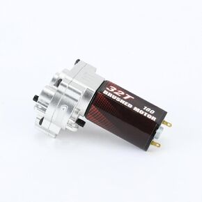 RCAWD Steel 16.6:1 Gear TRX4M Transmission Metal Gearbox Combo & TRX4M Motor 180 32T for 1/18 TRX4M Series Upgrades Part Black