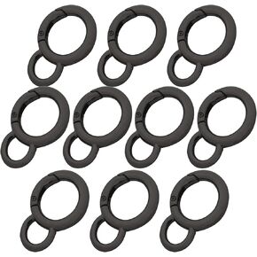 Bytiyar 10 قطع 20 مم داخل القطر خطافات زنبركية دائرية مع فتحة ثابتة وبوابة من سبائك الزنك على شكل حرف O ومشابك سلسلة مفاتيح DIY ملحق ذهبي فاتح in Kuwait