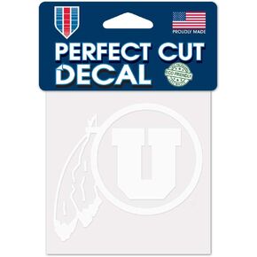 WinCraft NCAA Utah Utes 4" x 4" inch Perfect Cut Decal