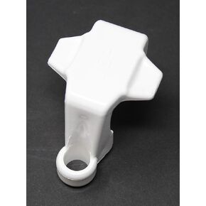 JSP Manufacturing White Plastic Pontoon Boat Square Rail Fender Adjuster Hanger Clip