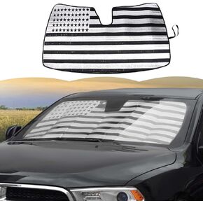 RT-TCZ Windshield Sunshade Sun Shade Heat Shield Window Sun Visor Mat for Dodge Durango 2011-2024,Silver