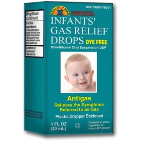 GeriCare Infants’ Gas Relief Drops Simethicone Drops for Infants, Relieves Stomach Discomfort, Safe & Gentle 20mg Drops, Child Anti-Gas 1 Fl Oz (Pack of 4)