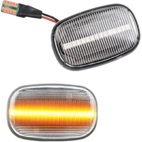 Turn Signal Lamp Led Front Fender Side Marker Light Compatible with To-yo-ta Corolla Celica Caldina Camry Hilux Probox Fielder Avensis RAV4 Prius Runx (Black)